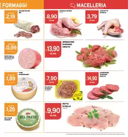Volantino Ekom Pagina 9: Salsiccia di suino €7,90, Toma di Gressoney €1,89