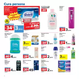 Volantino Carrefour Pagina 30: Detergente Intimo Intima+ €3,39, Bagnoschiuma Mil Mil €1,65