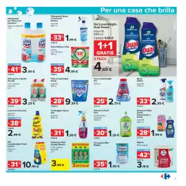 Volantino Carrefour Pagina 33: Spray Viakal assortiti €2,99, Detersivo Piatti Liquido Nelsen €3,99