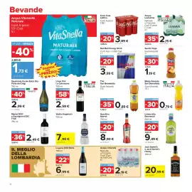 Volantino Carrefour Market Pagina 12: Thè San Benedetto Gusti Assortiti €0,89, Acqua Chiarella Naturale €2,19