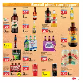 Volantino Carrefour Market Pagina 19: Birra Raffo Grezza €1,05, Beck's Original Pils €2,29