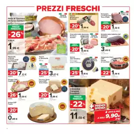 Volantino Carrefour Market Pagina 4: Mozzarella di Bufala Campana DOP Terre d'Italia €7,12, Treccia di Mozzarella €3,67