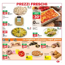 Volantino Carrefour Market Pagina 5: Petto di Pollo Grigliato Olio e Limone €1,95, Torta Ricotta e Spinaci €3,75