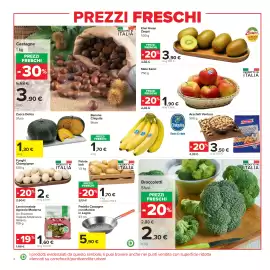 Volantino Carrefour Market Pagina 6: Funghi Champignon €2,00, Zucca Delica Sfusa €1,30
