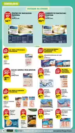 Folheto Pingo Doce semana 43 Página 18: Delícias do Mar Pescanova €1,39, Batatas palitos p/forno pingo doce €1,59