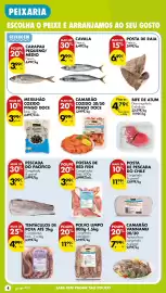 Folheto Pingo Doce semana 43 Página 4: Pescada do pacífico €3,99, Postas de red fish peixaria €3,99