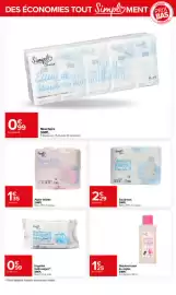 Catalogue Carrefour | Des economies tout simplement page 10: SIMPL Papier toilette €1,35, SIMPL Mouchoirs €0,99