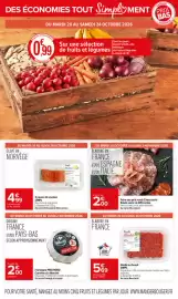 Catalogue Carrefour | Des economies tout simplement page 2: SIMPL Saumon €4,99, SIMPL Haché au boeuf €5,69
