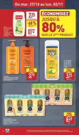 Catalogue ALDI semaine 44 page 26: Evoluderm SHAMPOOING OU GEL DOUCHE €3,79, LE PETIT MARSEILLAIS Gel Douche Extra Doux €3,25