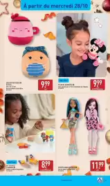 Catalogue ALDI semaine 44 page 31: MONSTER HIGH Poupée €11,99, Minnie PELUCHE AIMANTÉE €9,99