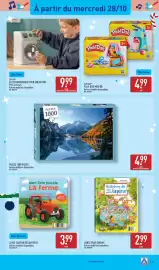 Catalogue ALDI semaine 44 page 33: Histoires de sept petits lapins €2,99, Mon livre puzzle La ferme €3,99