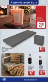 Catalogue ALDI semaine 44 page 38: NOVITESSE MATelas d'appoint pliant €39,99, HOME CREATION BOUGIE PARFUMÉE €2,00