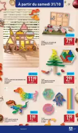 Catalogue ALDI semaine 44 page 41: TOYLINO JEU SENSORIEL €1,99, TOYLINO PUZZLE EMPILÉ EN BOIS €1,99