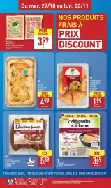 Catalogue ALDI semaine 44 page 8: Marsigny Allumettes de Bacon €3,49, Marsigny Saucisses fumées €5,89