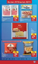 Catalogue ALDI semaine 44 page 9: MILSANI Emmental €6,99, Tranches de viande de bœuf €1,99