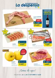 Folleto Supermercados La Despensa semana 43 Página 1: Chuletas €4,99, Cordero lechal €16,99