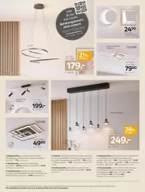 XXXLutz Prospekt Seite 2: LED-Hängeleuchte Arlington €179,00, Novel Deckenleuchte €49,90