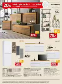 XXXLutz Prospekt woche 43 Seite 10: Novel Sideboard €299,00, Voleo Lowboard €199,00