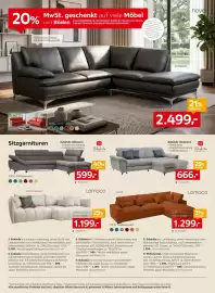 XXXLutz Prospekt woche 43 Seite 6: Lomoco Ecksofa €1.199,00, Stylife Ecksofa €599,00