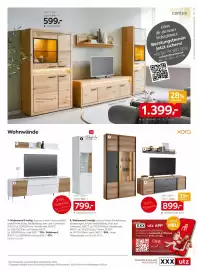 XXXLutz Prospekt woche 43 Seite 7: Cantus Wohnwand €1.399,00, Xora Wohnwand €899,00