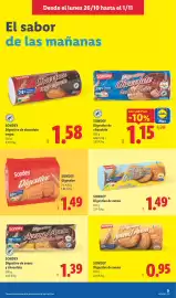 Catálogo Lidl semana 44 Página 19: Sondey digestive de avena €0,95, Sondey digestive de avena y chocolate €1,39