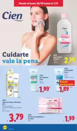 Catálogo Lidl semana 44 Página 28: Cien toallitas desmaquillantes sensitive €1,99