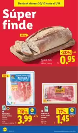 Catálogo Lidl semana 44 Página 34: Realvalle jamón serrano reserva €3,99, Pan de la abuela €0,95