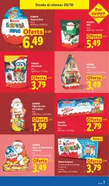 Catálogo Lidl semana 44 Página 45: Kinder Mini friends €3,79, Kinder Figura de Papá Noel de chocolate €3,49
