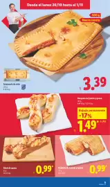 Catálogo Lidl semana 44 Página 5: Hojaldre de tomate y queso €0,99, Barqueta de jamón y queso €1,49