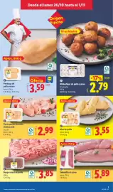 Catálogo Lidl semana 44 Página 9: Burger meat de pollo €3,85, Pollo contramuslo de pollo deshuesado €2,99