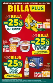 Billa Flugblatt woche 43 Seite 1: GÜLTIG VON DONNERSTAG, 22.10. BIS MITTWOCH, 28.10.2026" BEI BILLA PLUS Am Fr. 23.10. & Sa