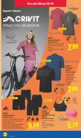 Catálogo Lidl | Bazar Página 20: Crivit camiseta técnica €7,99, Lycra sport Crivit sujetador deportivo de canalé €5,39
