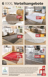 XXXLutz Prospekt Seite 8: Cazaris Orientteppich Kiss and say goodbye €279,00, Linea Natura Pouf Bergen €39,90