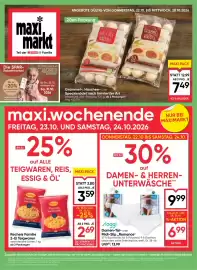 Maximarkt Flugblatt woche 43 Seite 1: Grammel-, Haschee- oder Speckknödel nach Innviertler Art €7,49