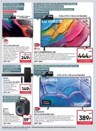 Maximarkt Flugblatt woche 43 Seite 20: Samsung LED TV UE 50U7090 UHD €389,00, LG QNED AI LED TV 55QNED70A6A UHD €444,00