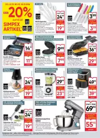 Maximarkt Flugblatt woche 43 Seite 22: SimPex Basic Besteckgarnitur €19,99, SimPex Basic Standmixer €23,99