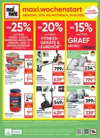 Maximarkt Flugblatt woche 43 Seite 24: Hammer Ergometer Cardio XT6 €439,20, Vier*Diamanten Thunfisch €1,92