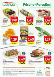 SPAR Gourmet Flugblatt Seite 12: SPAR PREMIUM Beilagenkartoffel €3,60, Spar enjoy Spitzweckerl mit Burgunderschinken €2,49