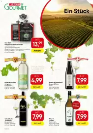 SPAR Gourmet Flugblatt Seite 2: Mayer am Pfarrplatz Junger Wiener €7,99, Erste Versuchung Jungwein €4,99