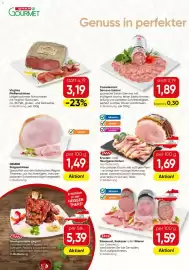 SPAR Gourmet Flugblatt Seite 6: TANN Krusten- oder Heurigenschinken €1,69, Despar Pragaschinken €1,49