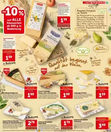 Interspar Flugblatt Seite 10: Sennerei Langenegg Kräuter-, Chili- oder Pfefferkäse €1,99, Vorarlberger Bergkäse g.U. €1,99