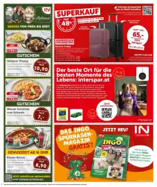 Interspar Flugblatt Seite 2: Riesen Berner €8,90, American Tourister Airconic Trolley €65,00