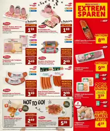 Interspar Flugblatt Seite 8: Berger Wachauer Frankfurter €2,99, TAMW Krustenschinken oder Heurigenschinken €1,69