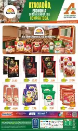 Folheto Atacadão semana 43 Página 1: Banha aurora €7,99, Hambúrguer Aurora Premium Toscana €7,99