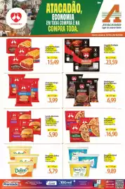 Folheto Atacadão semana 42 Página 1: Becel - margarina resfriada €9,89, Perdigão - steak de frango €3,99