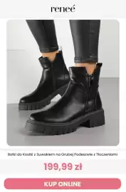 Renee magazyn Strona 3: Botki do kostki z suwakiem na grubej podeszwie z tłoczeniami Renee €199,99
