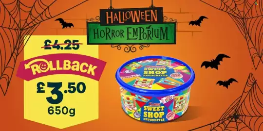 Asda leaflet week 43 Page 1: Specials sweet shop favourites €3,50