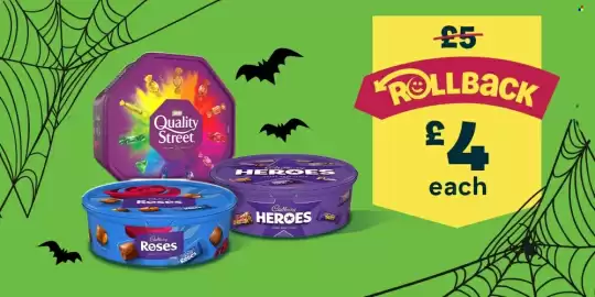 Asda leaflet week 43 Page 4: Cadbury heroes €4,00