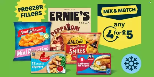 Asda leaflet week 43 Page 6: Ernie's pizza €5,00