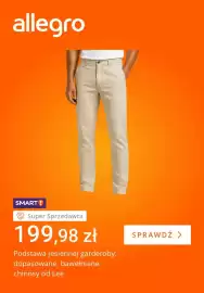 Allegro gazetka tydzień 43 Strona 3: Dopasowane bawełniane chinosy Lee €199,98